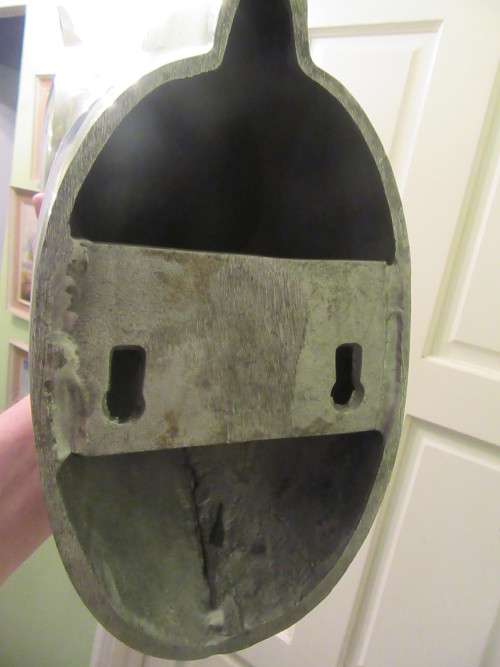 Large Pair of  Pewter Wall Mounted Horse Heads