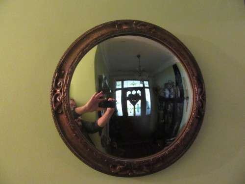 Gilt Covex Large Round Mirror