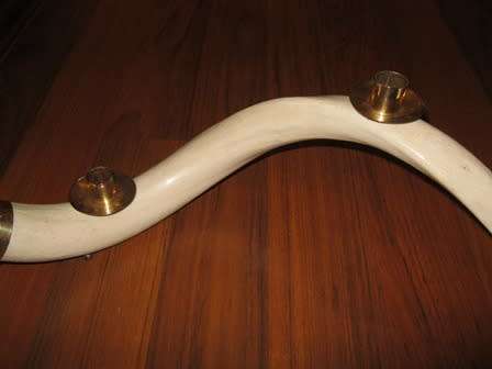 Horn Candelabra with Brass Fittings