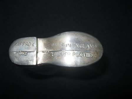 Silver Plated Grenadier Boots Spirit Measures