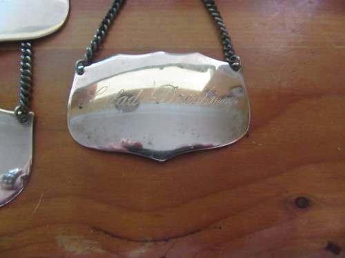 Set of 11 A1 Silverplate Decanter Labels