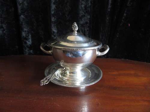 Silverplate Sugar Bowl with lid