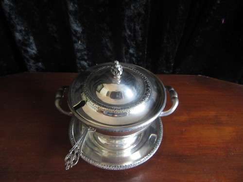 Silverplate Sugar Bowl with lid