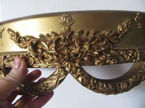 Gold Half Moon Decorative Wall Shelf