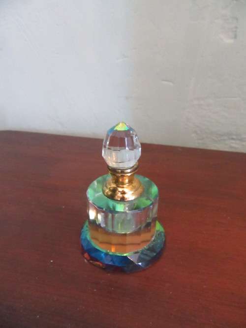 Crystal Multi faceted Perfume Bottle