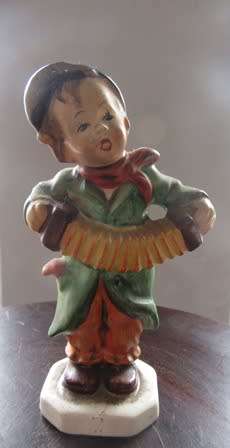 Friedel - Bavaria Western Germany Figurine Concertina Player