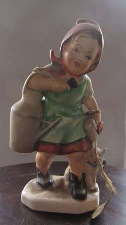 Friedel - Bavaria Western Germany Figurine Farm Helper with Horseshoe
