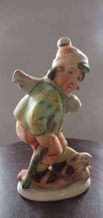 Friedel - Bavaria Western Germany Figurine Girl Skier