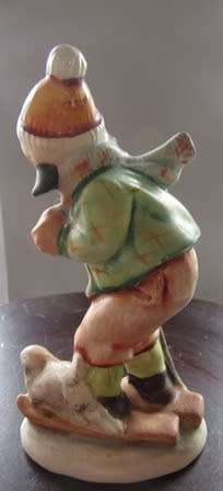 Friedel - Bavaria Western Germany Figurine Girl Skier