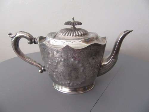 Silverplated J & B Co  Ornate Teapot