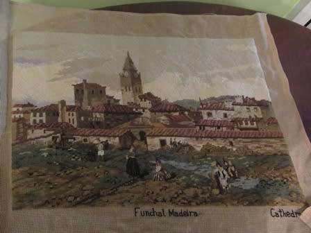 Unframed Tapestry of Funchal Maderia Cathedral