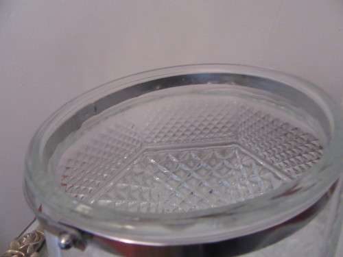 Hobnail  Cut Glass  Cookie Jar