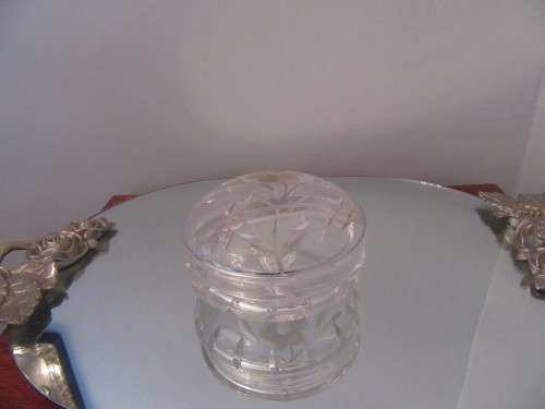 Crystal Round Candy Jar With Lid