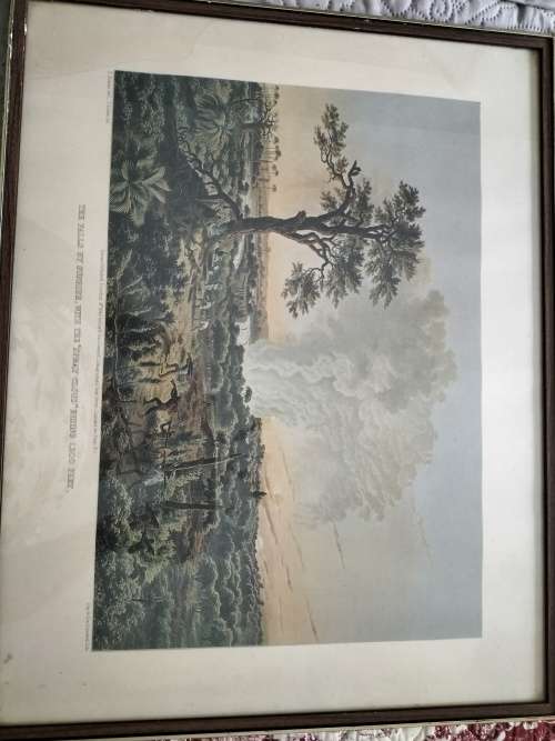 Set of 4 Thomas Baines Lithographs of The Victoria Falls