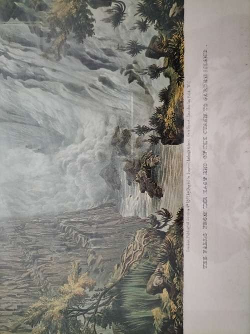Set of 4 Thomas Baines Lithographs of The Victoria Falls