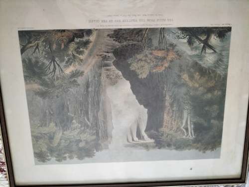 Set of 4 Thomas Baines Lithographs of The Victoria Falls