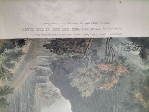 Set of 4 Thomas Baines Lithographs of The Victoria Falls