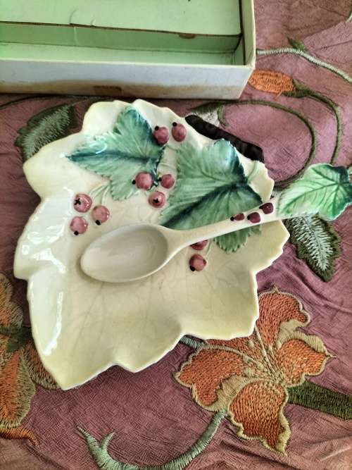 Carlton ware Dish with Matching teaspoon in Original box