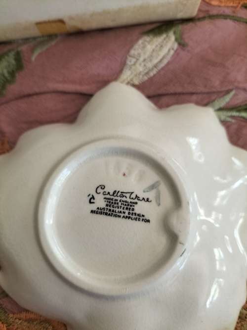 Carlton ware Dish with Matching teaspoon in Original box