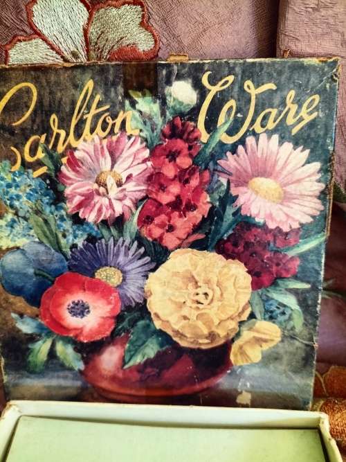 Carlton ware Dish with Matching teaspoon in Original box