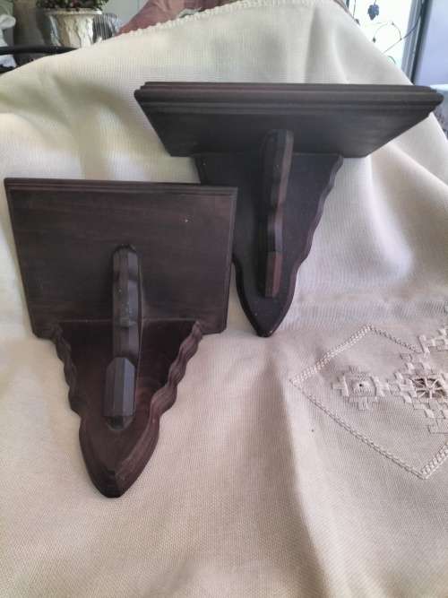 Pair of Vintage Wooden Corbels/Shelves