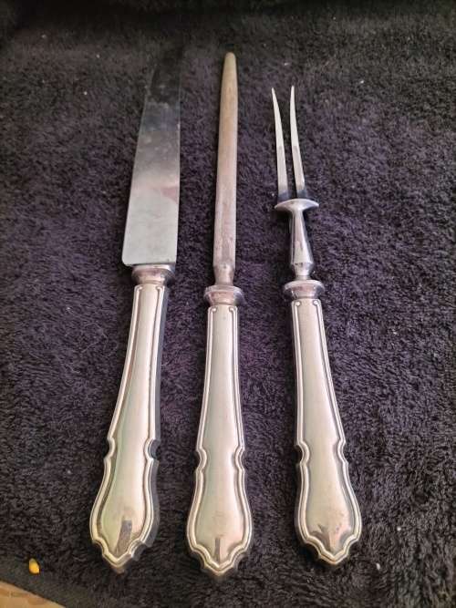 Silver Plated Carving Set