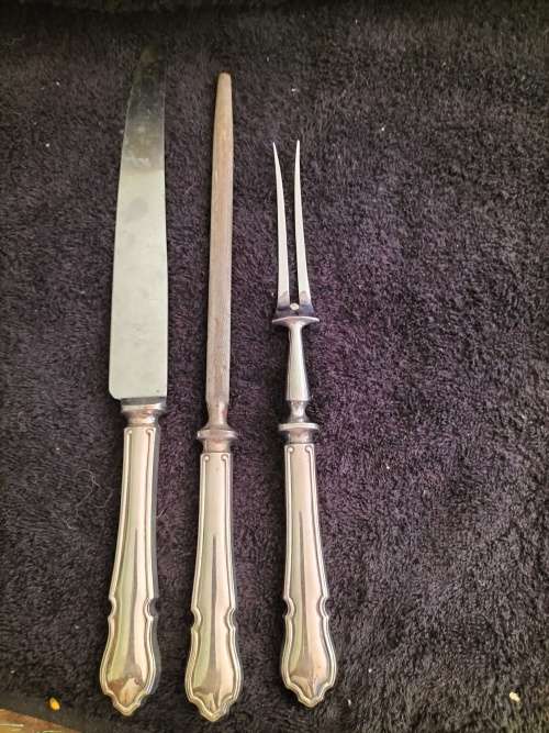 Silver Plated Carving Set