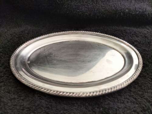 Viners of Sheffield Plate Gravy Boat & Saucer