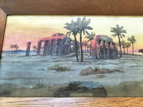 Pair of Giovanni Barbaro Watercolours Framed