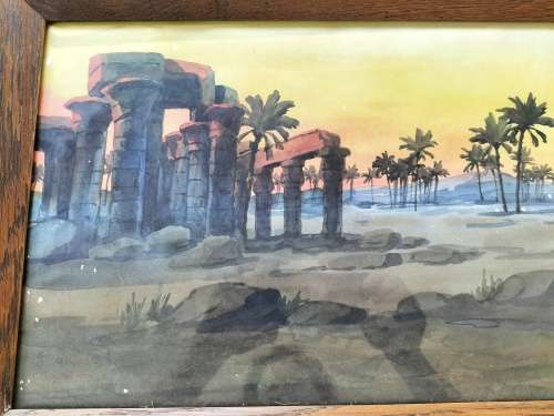 Pair of Giovanni Barbaro Watercolours Framed