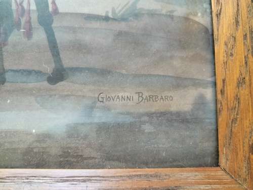 Pair of Giovanni Barbaro Watercolours Framed