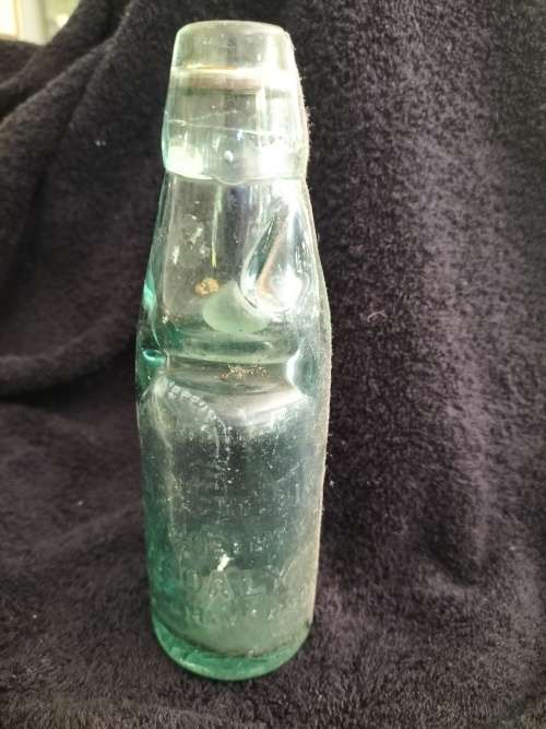 W.Daly Antique Bottle with Marble Top
