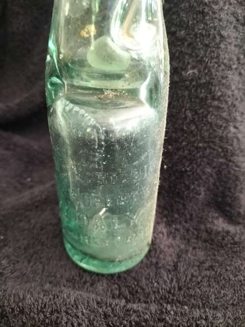 W.Daly Antique Bottle with Marble Top