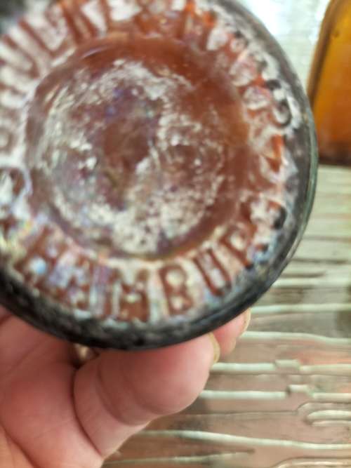 Group of Amber Athrocopy  Bottles