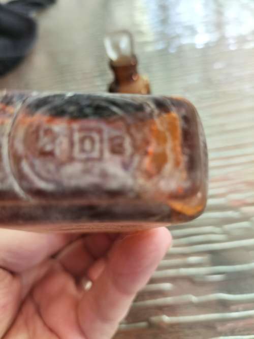 Group of Amber Athrocopy  Bottles
