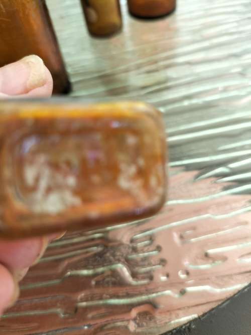 Group of Amber Athrocopy  Bottles