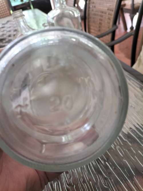 Group of  Clear Vintage Anthropology Bottles