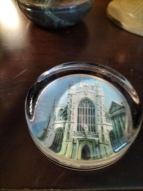 Hand Cast Glass Paperweight