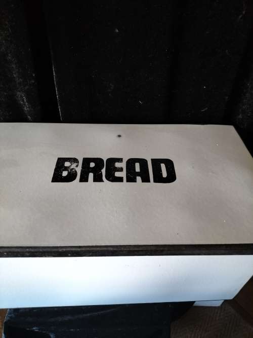 Vintage Enamel Bread Bin  with Tilt Lid