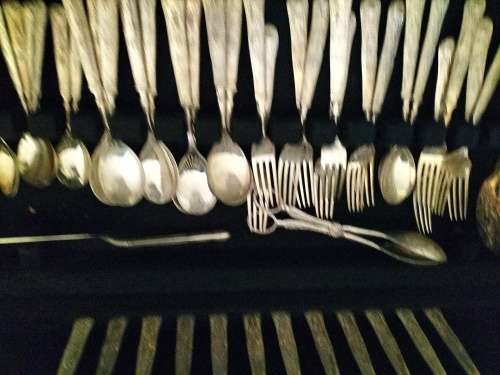 50 Pieces Mayell Silver plate EP on Zinc Flatware Boxed