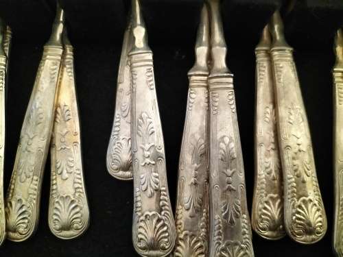 50 Pieces Mayell Silver plate EP on Zinc Flatware Boxed
