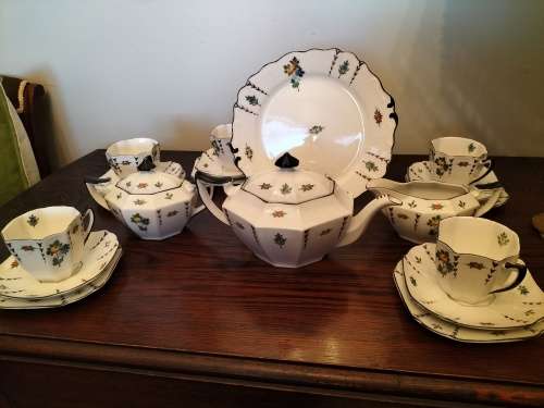 Royal Windsor Art Deco style  Teaset