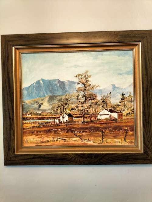 Karoo Painting by SA Artist N Beetge