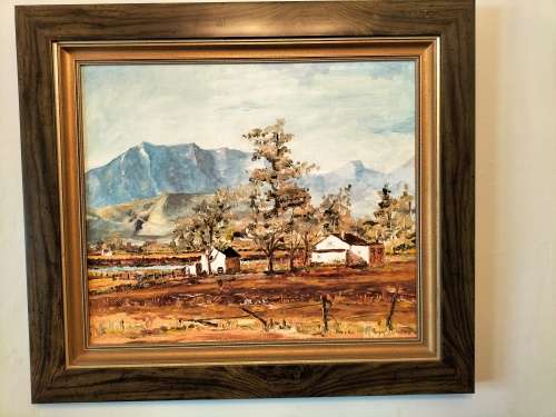 Karoo Painting by SA Artist N Beetge