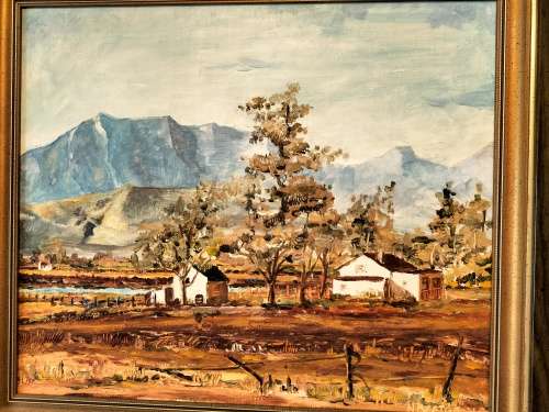 Karoo Painting by SA Artist N Beetge