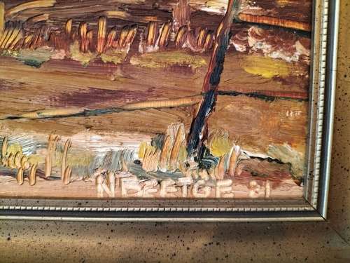 Karoo Painting by SA Artist N Beetge