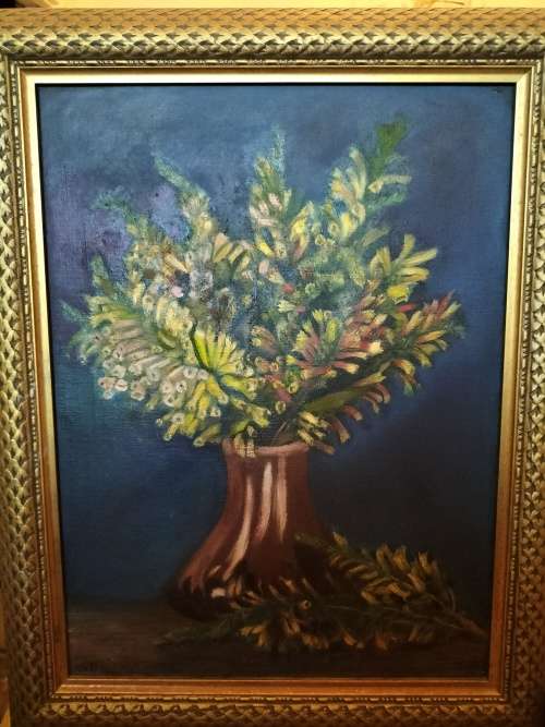 Framed Floral Still life Painting by A. Wasener