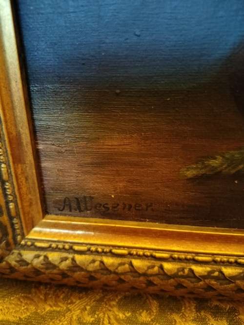 Framed Floral Still life Painting by A. Wasener