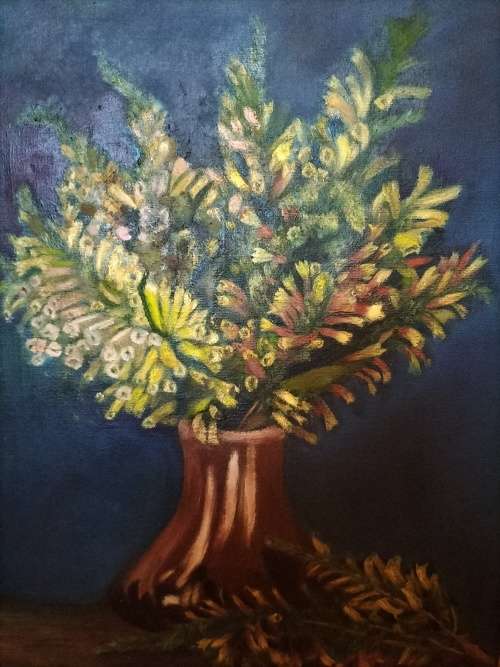 Framed Floral Still life Painting by A. Wasener