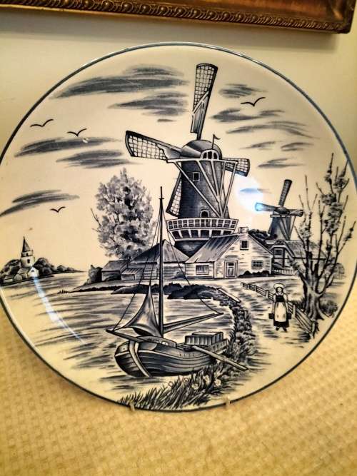 Delft Blauw Large Display Plate